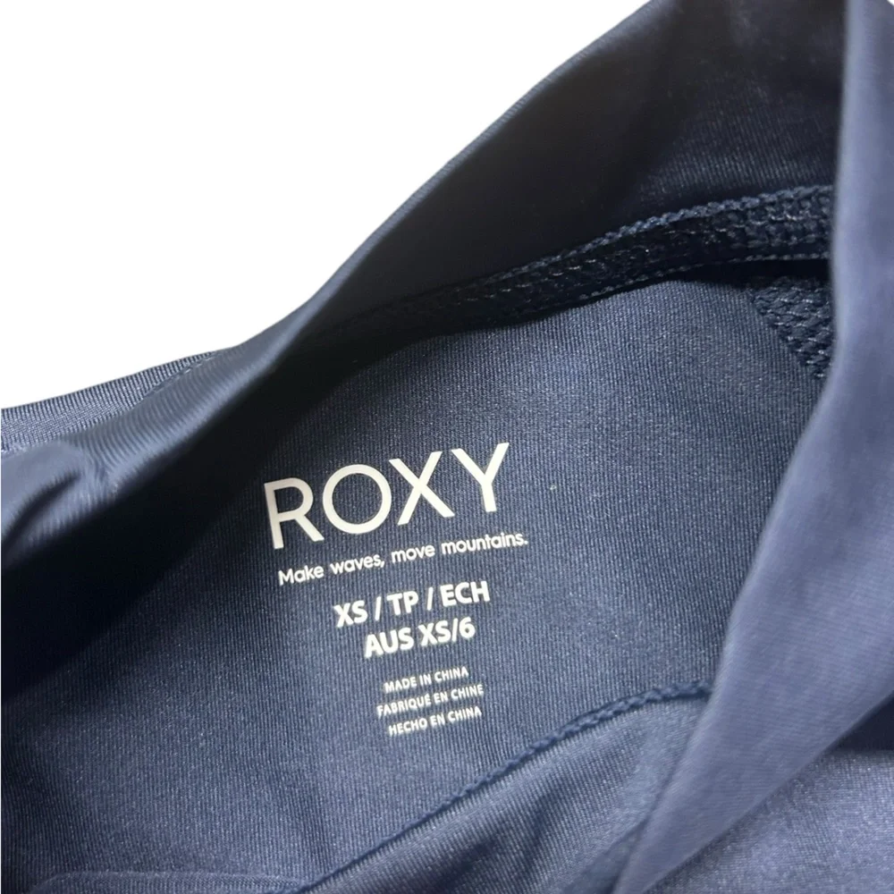 ROXY womens whole hearted long sleeve sun protection swim shirt XS beachwear NWT - Picture 4 of 8